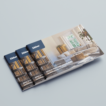 Mockup voorkant brochure vierkant